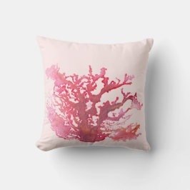 Original Coral Art Rosa Dekorativ kudde 16 tum x 1
