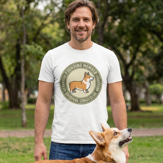 Original Corgi Club Founding Member Funny T Shirt (Skapare uppladdad)