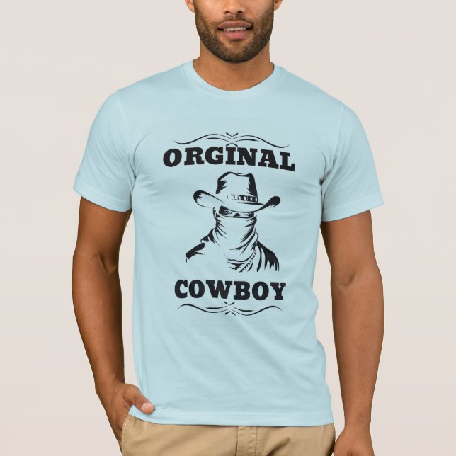 Original Cowboy T-Shirt Design 2 (Framsida)
