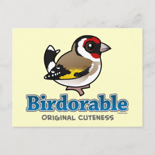 Original Cuteness European Goldfinch Vykort
