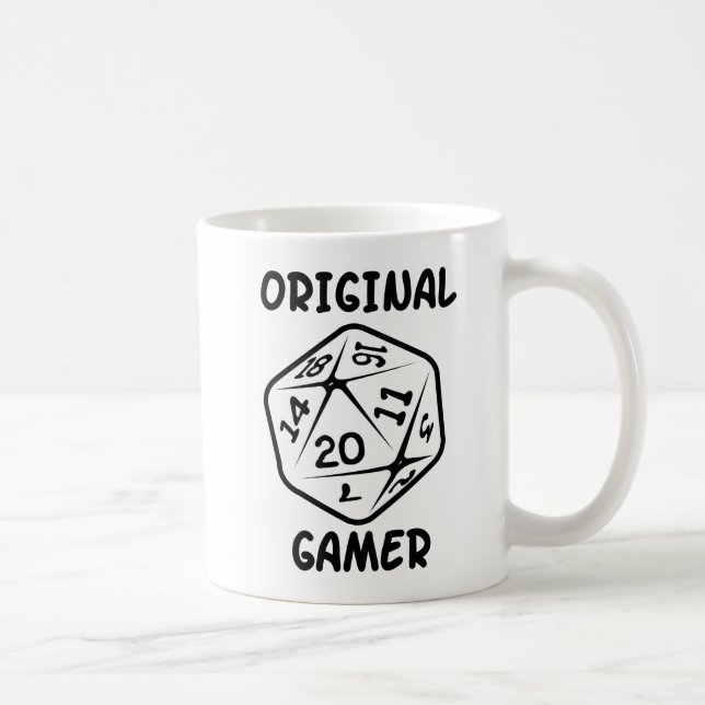 Original d20-spelare kaffemugg (Höger)
