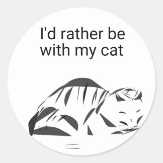 Original Design Katt Kärlek Klistermärke
