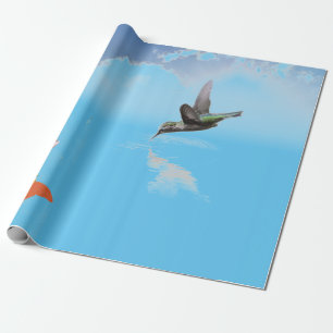 ORIGINAL DESIGN WRAPPP PAPPER HUMINGBIRD PRESENTPAPPER