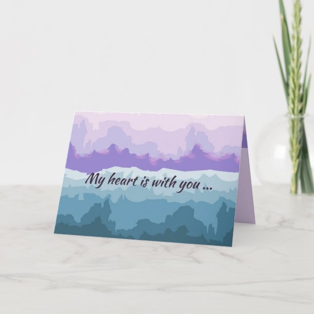 Original Digital Art on Sympathy Card Kort (Framsida)