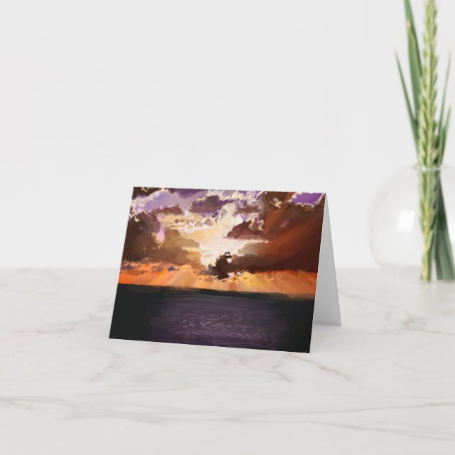 Original Digital Cloud Art av Shelley Tack Kort (Framsida)