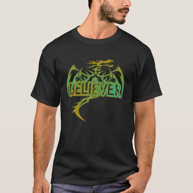 Original Dragon Believer Shirt Gift Roligt T Shirt (Framsida)