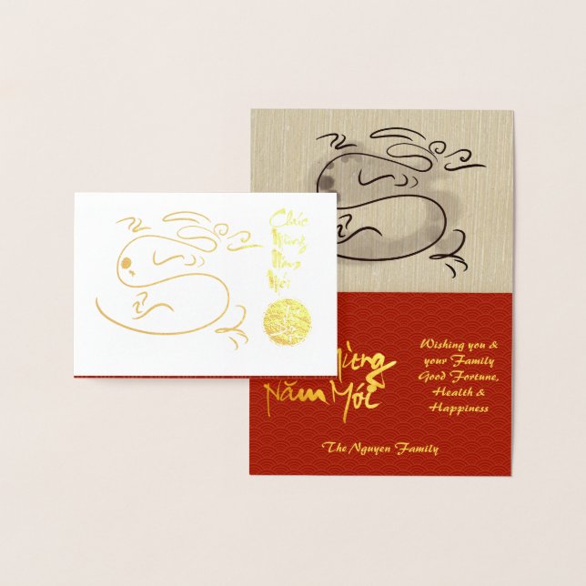 Original Dragon ritning Lunar 2024 Lyx FGC Folierat Kort (Display)