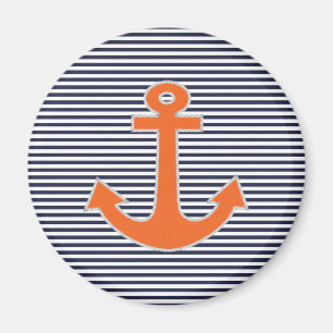 Original Embroidery Anchor kapten Nautical Magnet