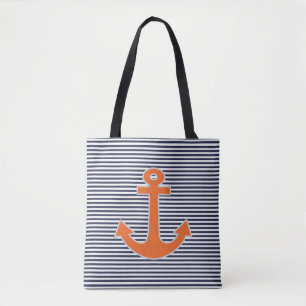 Original Embroidery Anchor kapten Nautical Tygkasse