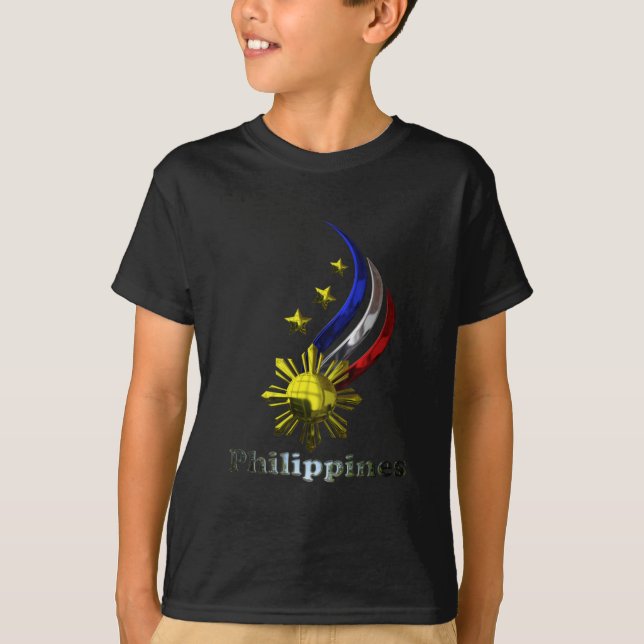 Original- filippinsk logotyp. Mabuhay Pilipinas! Tee (Framsida)