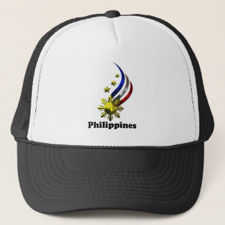 Original- filippinsk logotyp. Mabuhay Pilipinas! Truckerkeps