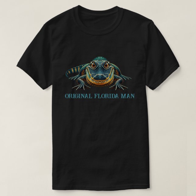 Original Florida Man med Alligator T Shirt (Design framsida)