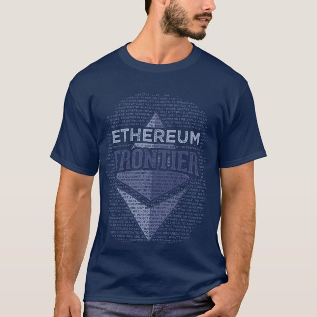 Original för Grunge för Ethereum gräns full & Tee Shirt (Framsida)