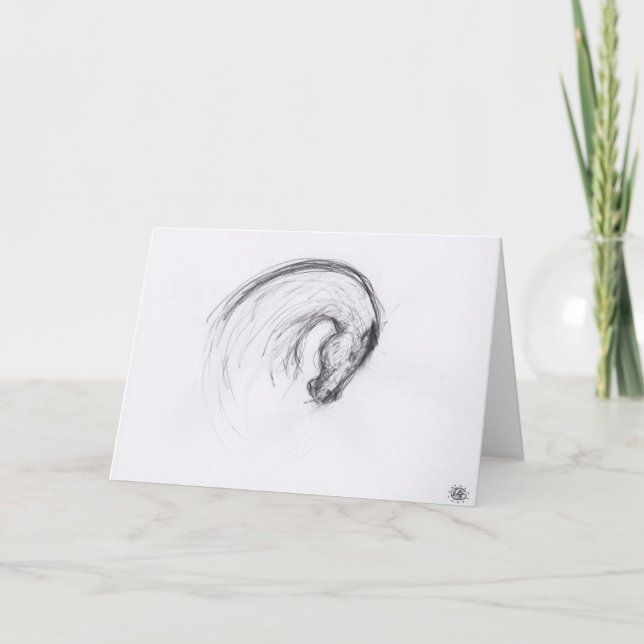 Original- för hästår för teckning 2 kort för (Framsida)