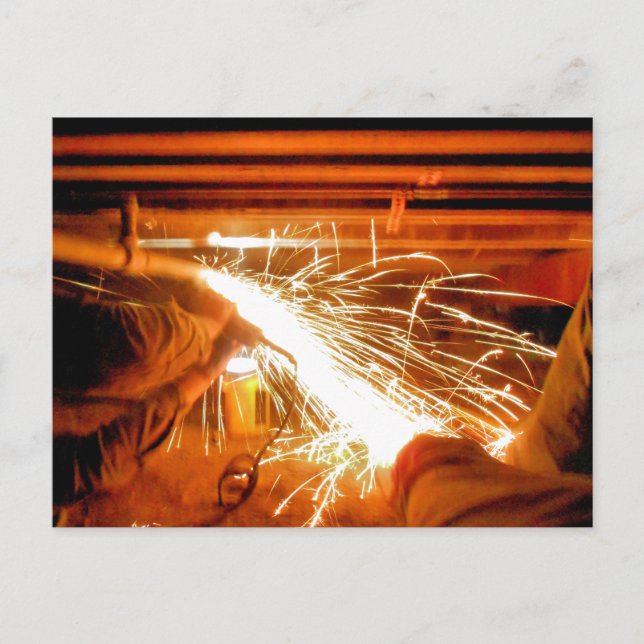 Original för rörläggningssparkar vykort (Framsida)