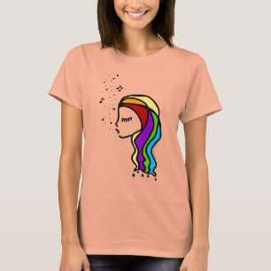 ORIGINAL FÖR STYLIN PROFILIN SÅNGAREREGNBÅGEN TEE SHIRT
