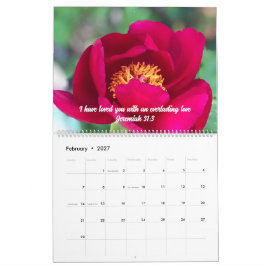 Original fotografering av blommor & bibelvers anpa kalender