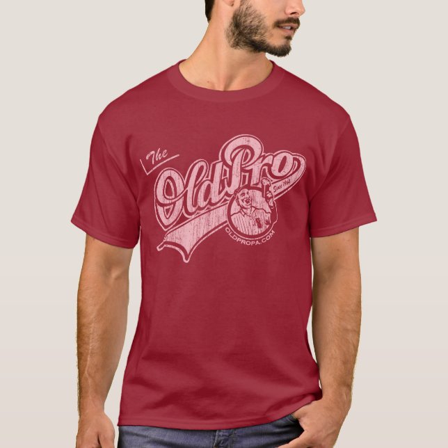 Original- gammalt Pro (rosa vintage) Tee Shirt (Framsida)