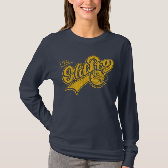 Original- gammalt Pro (vintagegoldenrod) Tee (Framsida)