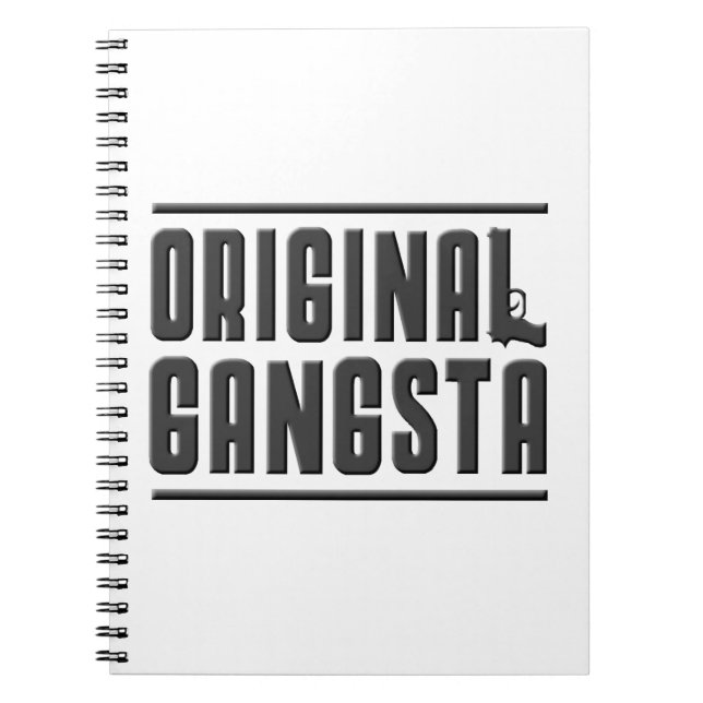 Original- Gangsta Anteckningsbok Med Spiral (Framsidan)