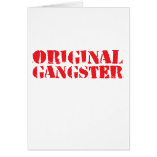 Original- gangster hälsningskort