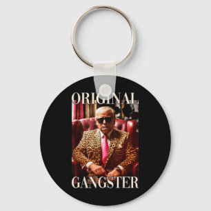 Original Gangster Shirt Funny Maga Donald Trump 20 Nyckelring