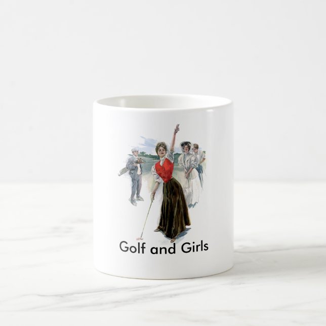 Original- golfspelflicka kaffemugg (Center)