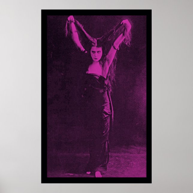 Original Goth Girl Theda Bara Poster (Framsidan)
