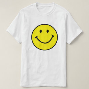 Original Gult Smile Ansikte Basic T Shirt