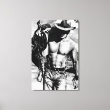 Original Hand plockade Handsome Sexy Cowboy Man