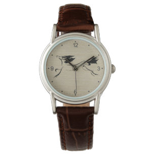Original Häst Målning Kinesisk Zodiak Födelsedag W Armbandsur