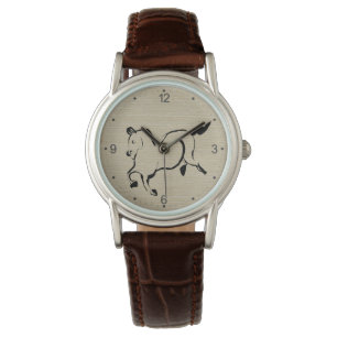 Original Häst Målning Kinesisk Zodiak Födelsedag W Armbandsur