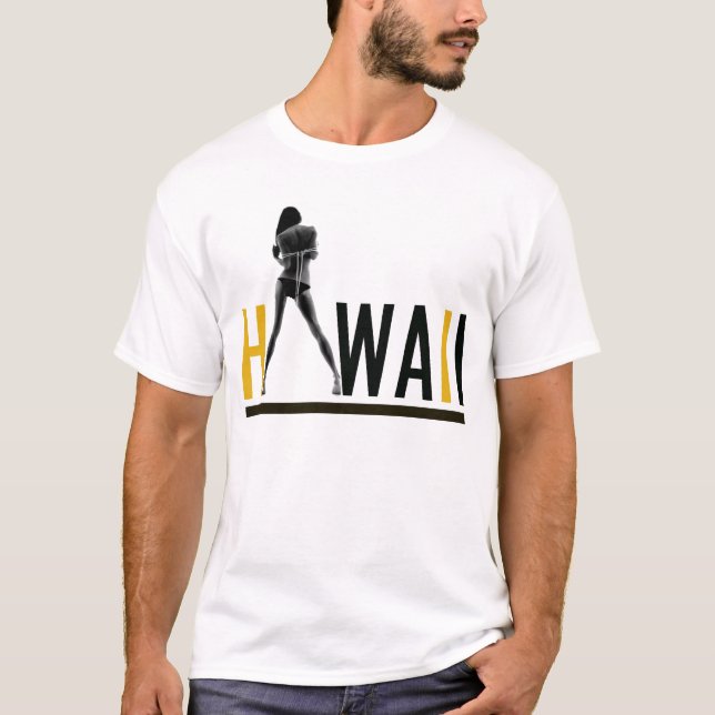 Original- Hawaii utslagsplats T Shirt (Framsida)