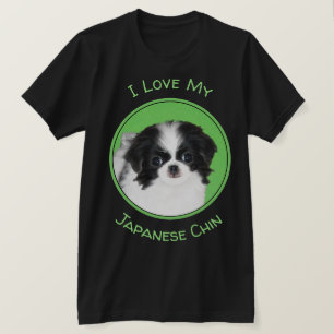 Original Japansk Chin Valp-målning - Hundkonst T Shirt