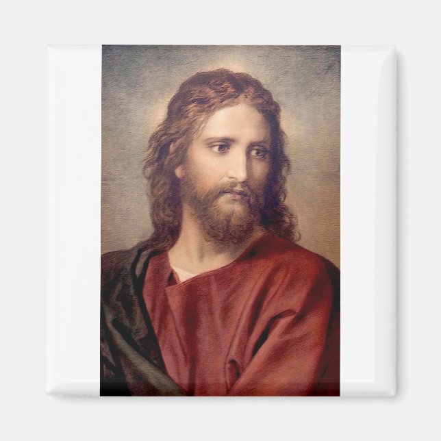 Original Jesus Porträtt Magnet (Framsidan)