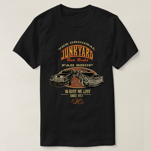 Original Junkyard Råtta Rods any Namn - T Shirt (Design framsida)