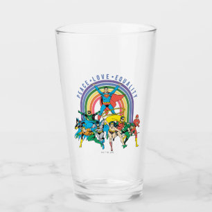 Original Justice League - Peace, Kärlek, Equality Glaskopp