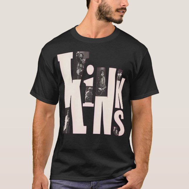 Original Kinks English Sten Band T Shirt (Framsida)
