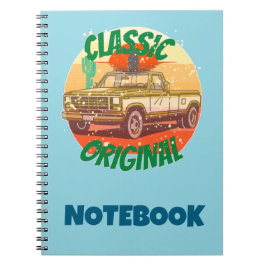 Original klassisk vintage stil pickup anteckningsbok