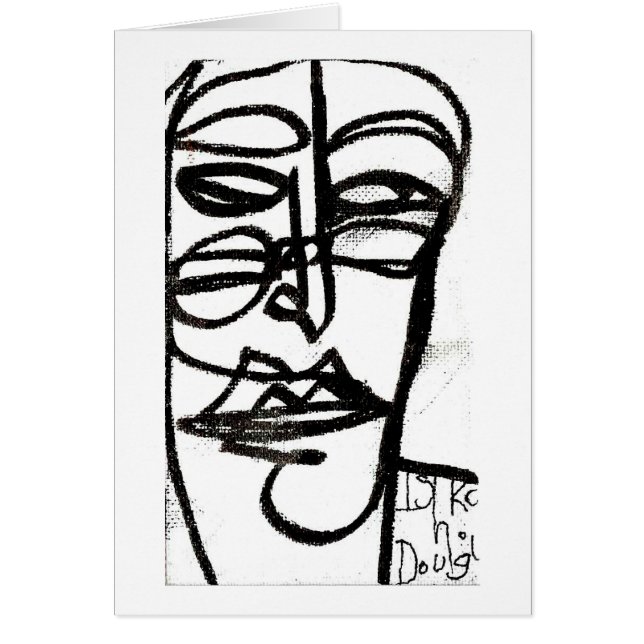 Original- konst av Ishkoten Dougi Hälsningskort (Framsidan)