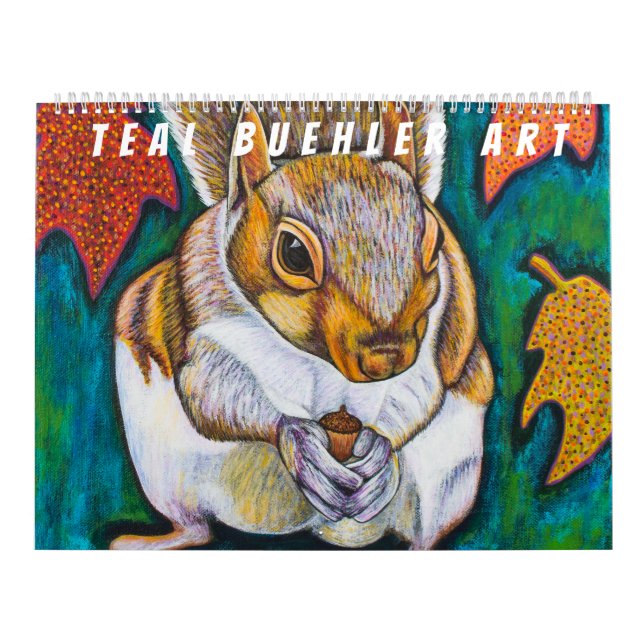 Original- konst - djur och landskap kalendern kalender (Omslag)