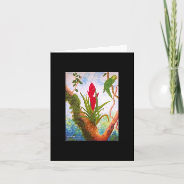 Original- konst som skapas för amasonomsorgar kort (Framsida)