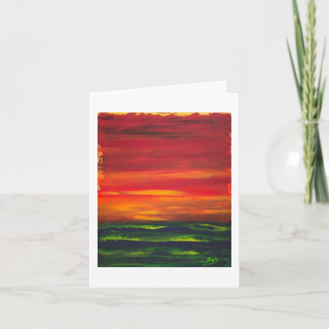 Original- konsthälsningkort kort (Framsida)