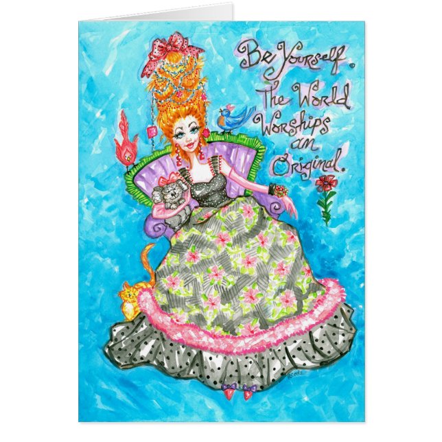 Original-Kortet/förbigår Hälsningskort (Framsidan)