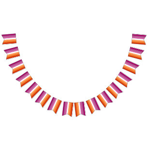 Original Lesbisk Flagga Assortment Garland
