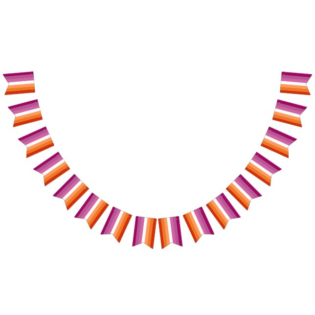 Original Lesbisk Flagga Assortment Garland (Alla)