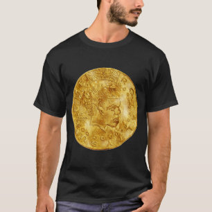 Original- linjaler myntar (guldsvarten) t shirt