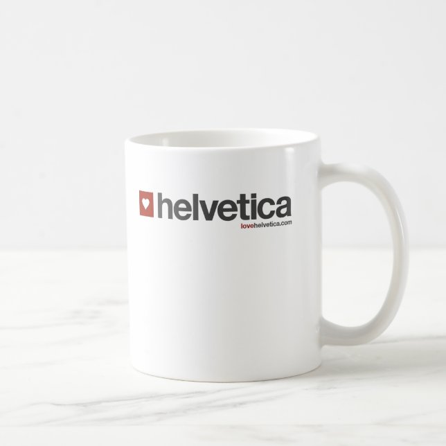 Original- LoveHelvetica logotypmugg Kaffemugg (Höger)