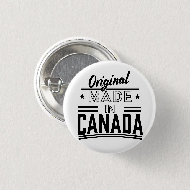 Original Made in Canada-logotyp Knapp (Framsida & baksida)