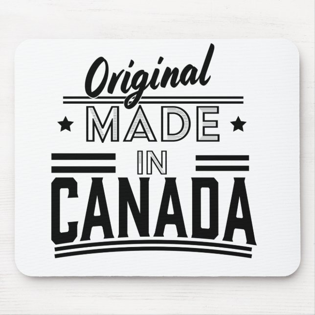 Original Made in Canada-logotyp Koppunderlägg Musmatta (Framsidan)